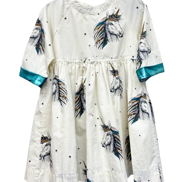 Pink Chicken Olive Dress Unicorn Print 🦄 - Picture 3 of 8